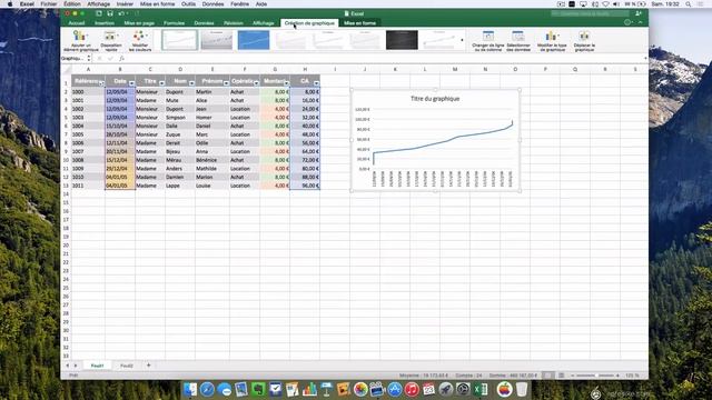 Excel 2016 - Créer un graphique avec des données d'une autre feuille - Tuto #31 смотреть онлайн