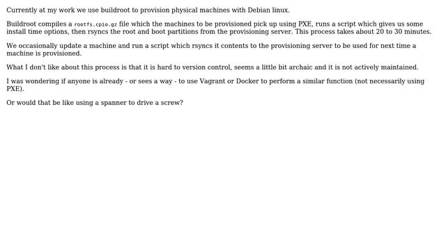 DevOps & SysAdmins: Is it possible to use Docker or Vagrant to provision a physical machine смотреть онлайн