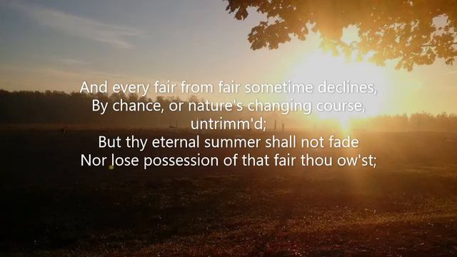 Shakespeare's Sonnet 18, with the Music of John Dowland смотреть онлайн