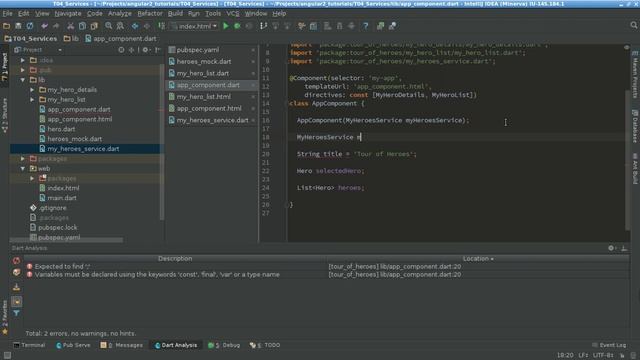 04 Service - Angular2 Dart смотреть онлайн