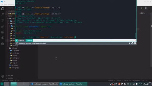 Comment creer un todoapp avec django #2 le modele vue template смотреть онлайн