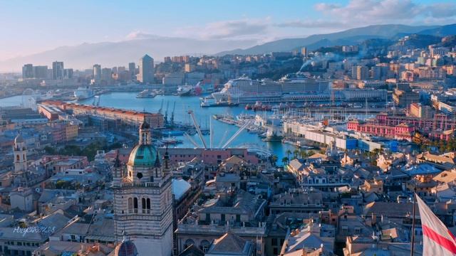 GENOA ?? GENOVA 2023 Drone Aerial 4K | LIGURIA Genua Italy Italia смотреть онлайн
