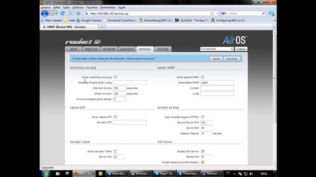 Configurações Basicas Rocket M5 Ubiquiti смотреть онлайн