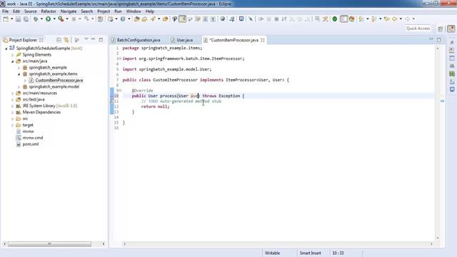 Spring Boot Batch Scheduler - Spring batch tutorial for beginners смотреть онлайн