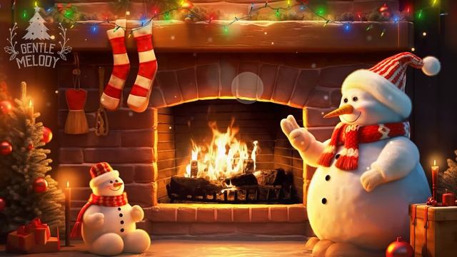 Christmas Fireplace Ambience 🔥🎄 Relaxing Christmas Music with a Warm Fireplace смотреть онлайн