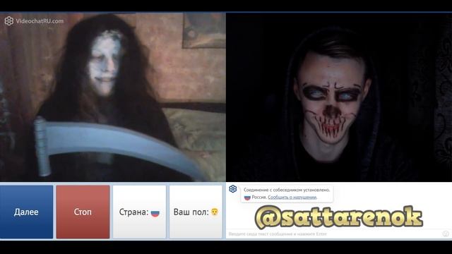 ЧАТРУЛЕТКА РЕАКЦИЯ НА ФОКУС С ЛИНЗАМИ В ХЭЛЛОУИН / Halloween смотреть онлайн