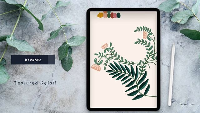 Procreate Timelapse : Fantail Bird Pattern смотреть онлайн