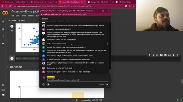 Session 23 - Plotting using Matplotlib | DSMP 2022-23 смотреть онлайн
