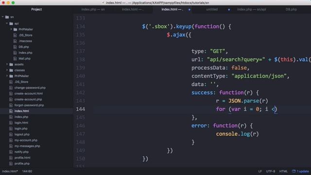 New Social Network - Part 41 - Autocomplete Search Box смотреть онлайн