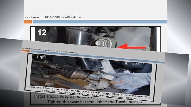 Traxda #102040 Lift Kit Instructions - 2011 - 2013 Ford Explorer 4x2 & 4x4 смотреть онлайн