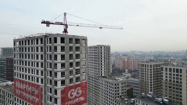 ЖК Тринити-2 — съёмка с воздуха (март 2023) смотреть онлайн