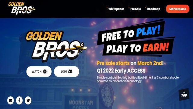 GOLDEN BROS: Game NFT Crypto 3v3 Real Time SHOOTER Play-To-Earn by NETMARBLE & ITAMCUBE смотреть онлайн