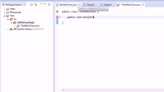 Java Eclipse создание проекта пример смотреть онлайн