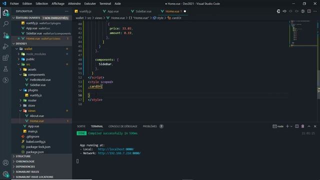 Vuejs - Vuetify UI, Dark Dashboard UI Design Inspiration, Wallet - Money, Gradient Color css Card смотреть онлайн