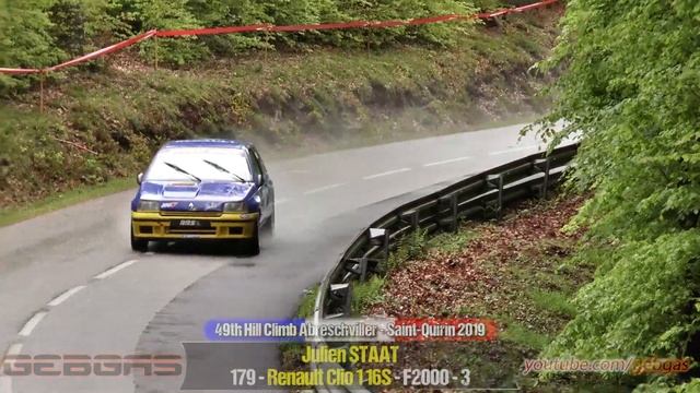 Renault Clio 1 16S - Julien STAAT - HILL CLIMB - 2019 - Abreschviller-St. Quirin смотреть онлайн
