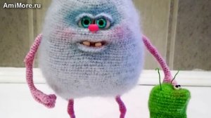 Амигуруми: схема Монстрик Пухля и Жужик. Игрушки вязаные крючком - Free crochet patterns.