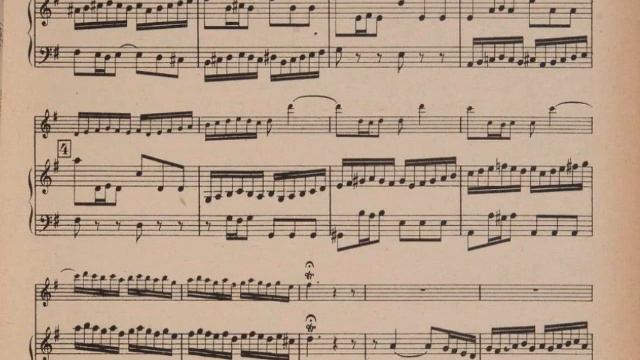 Bach - Violín Sonata No. 6, 4th Movement | Harpsichord Accompaniment