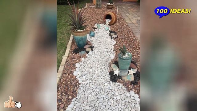 Ideas for decorating the garden and backyard: colored decorative stones in landscape design! смотреть онлайн