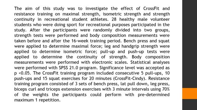 The Effects of Different Types of Strength Training for Recreational Purposes on the Body Compositi смотреть онлайн