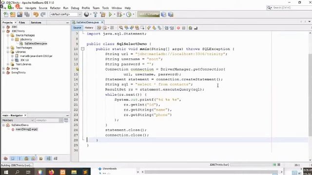 Java Database connection смотреть онлайн