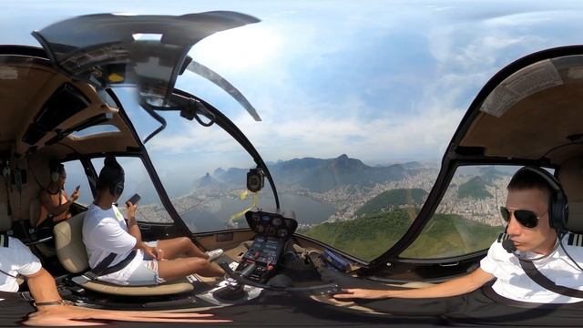 Deise And Eneida - Helicopter Tour - Rio De Janeiro - Brazil 2023 - VR 360 VIDEO