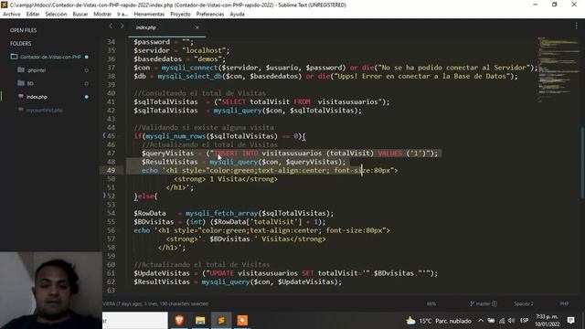 Contador de Vistas Fácil y Rápido 2022 con Txt & MySql смотреть онлайн