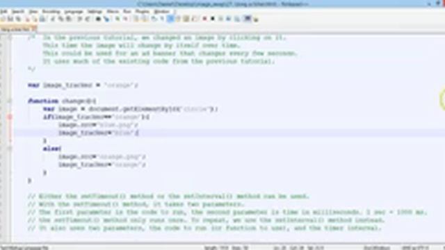 JavaScript Tutorial 23 - Swapping images using an interval timer смотреть онлайн