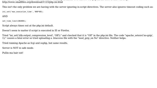DevOps & SysAdmins: PHP output buffer settings ignored by server смотреть онлайн