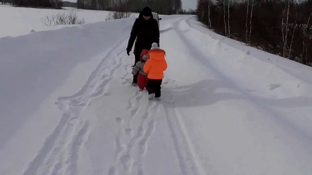Февральские метели!!! Выходной мы на природу всей семьёй! смотреть онлайн