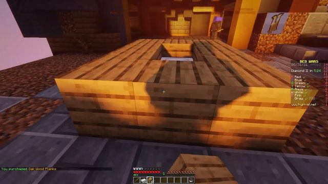 Играю в Bed Wars на HYPIXEL с другом | Minecraft 1.17.1 мини-игры | #1