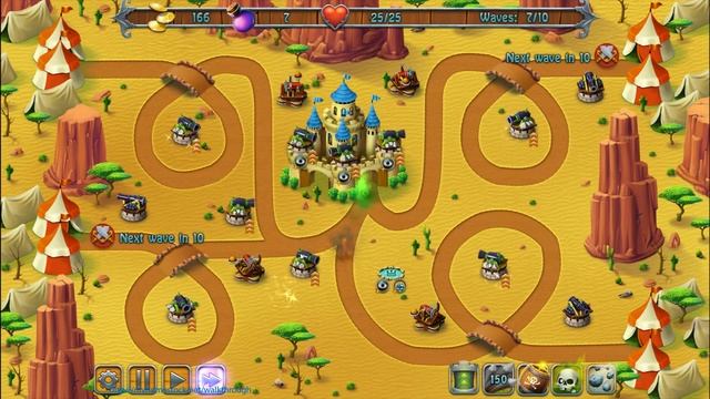 Medieval Defenders walkthrough - Hard Desert Siege - Level 14 смотреть онлайн