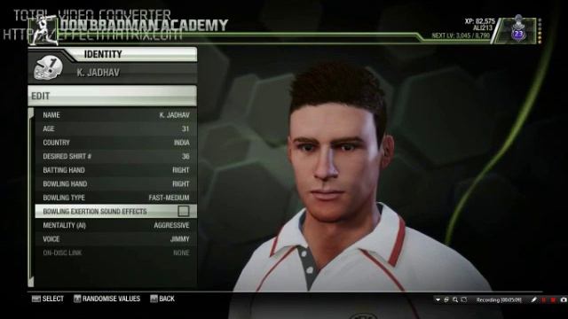 How to create your own player in Don Bradman Cricket 14 смотреть онлайн