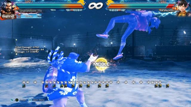 Tekken 7 - Ganryu DF+2 Max Damage Combo Range Comparison смотреть онлайн