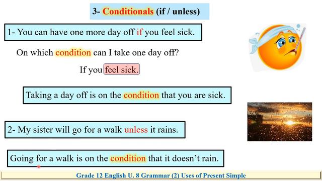Grade 12 art English Unit 8 Grammar The present simple смотреть онлайн