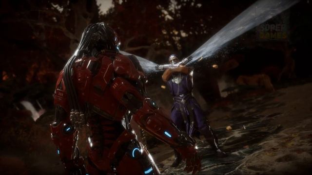 Рейн делает Fatality Сектору и Сайраксу в MK11 смотреть онлайн