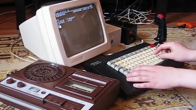 Компьютер Электроника БК-0010 в действии! смотреть онлайн