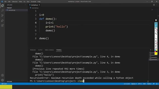 Recursion in Python | What is Recursion in Python | Function in Python смотреть онлайн