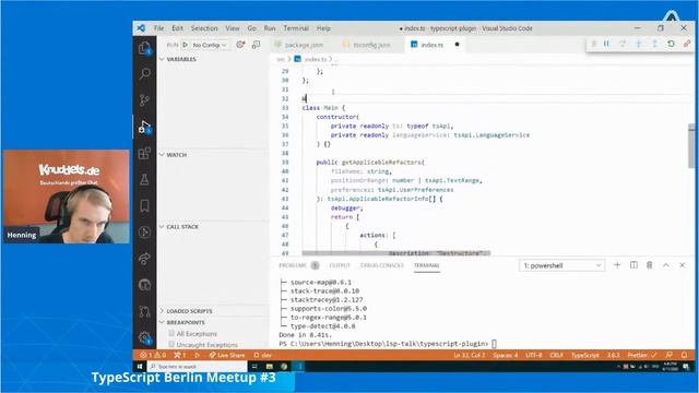 TypeScript Berlin Meetup #3 - Henning Dieterichs - Implementing Custom Refactorings for TypeScript смотреть онлайн