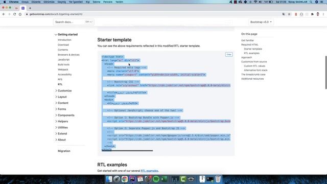 Bootstrap 5 - RTL (Right to Left) смотреть онлайн