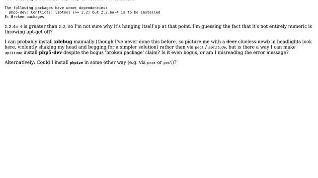 Kubuntu: apt-get install of php5-dev: libtool version mismatch? (3 Solutions!!) смотреть онлайн