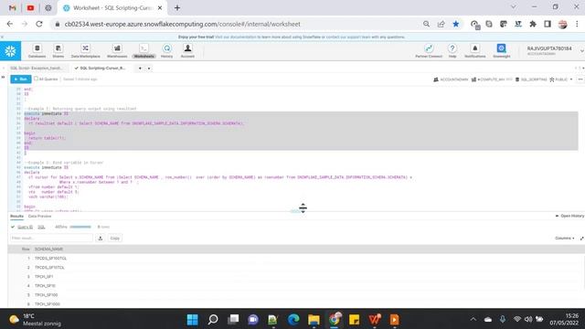 Snowflake Scripting Series: Cursor & Resultset | Rajiv Gupta Learn Everyday смотреть онлайн