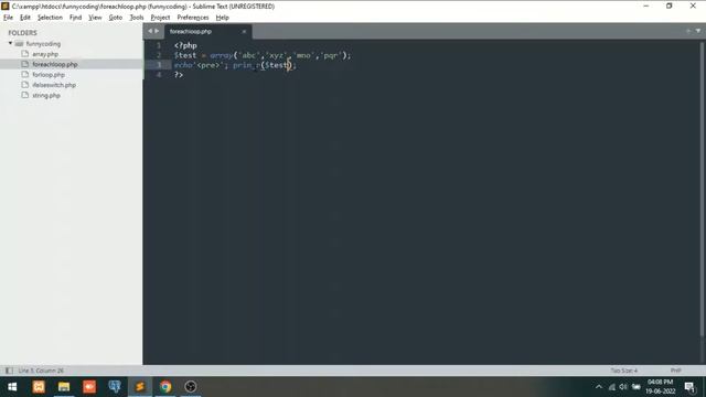 foreach loop in php | foreach loop in php in hindi | php playlist in hindi | funnycoding смотреть онлайн