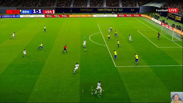 Brazil vs USA | Final Copa America 2024 | Full Match All Goals | Neymar vs USA | PES Gameplay смотреть онлайн
