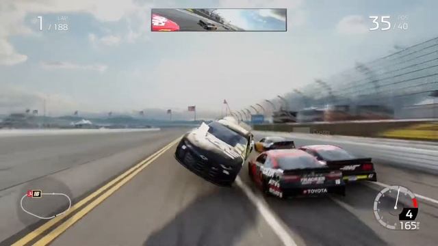 Nascar Heat 5 Crashes [NEW SETUP | BIGGEST CRASHES EVER!] смотреть онлайн