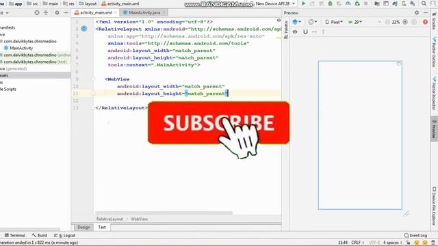 Chrome Dino game App in Android Studio смотреть онлайн