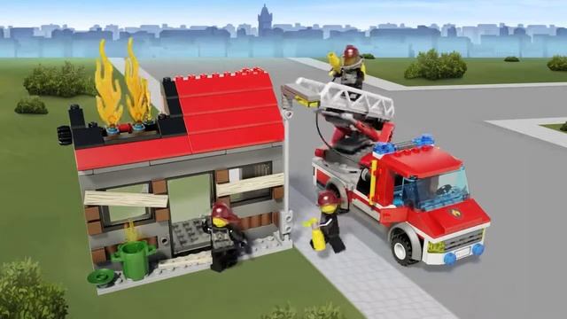 Конструктор LEGO City Тушение пожара 60003 смотреть онлайн