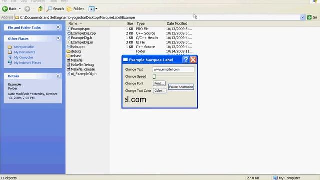 Qt Marquee Label, A QLabel with marquee functionality from HTML. смотреть онлайн