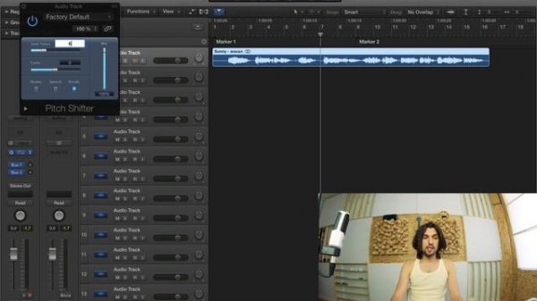 Как изменить тональность голоса в Logic Pro | Уроки на русском Logic Pro X
