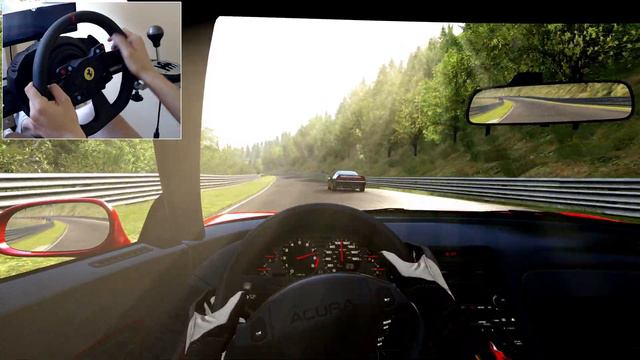 Assetto Corsa Steering Wheel Acura NSX Nordschleife Gameplay смотреть онлайн