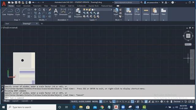 AHCAREER Online AutoCAD 3D Drawings Examples House Plan 027 смотреть онлайн